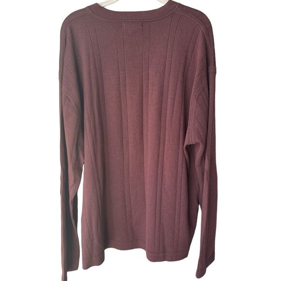 Banana Republic Men’s Sweater V Neck Maroon Size XXL - Picture 2 of 3